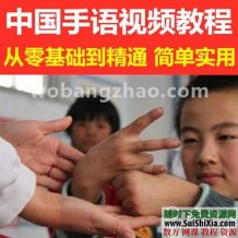 零基础入门聋哑人【手语视频】学习课程大全自学国际准通手语