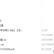 史上最全法语资料教程