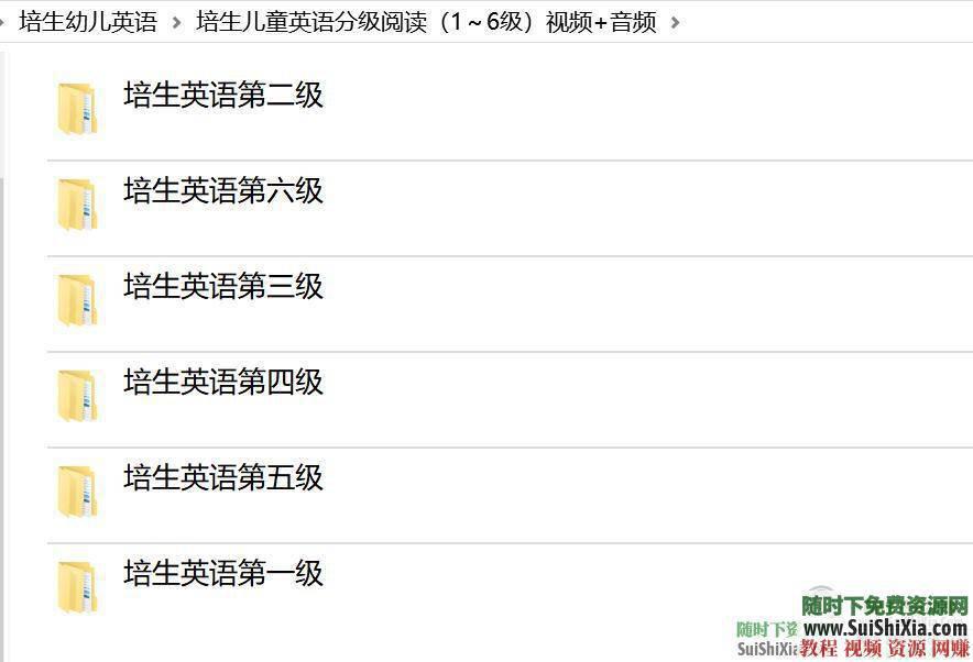 1~12级分级预备、基础、提高 阅读PDF书，以及英语资料部分MP4视频  培生英语资料打包预备、基础、提高1~12级分级阅读PDF书，部分MP4视频 英语学习 第2张