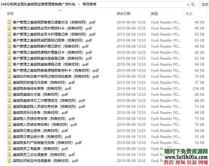 美容院运营管理极其全面的美容院运营管理营销推广资料348份  价值2万！348份极其全面的美容院运营管理营销推广资料包 营销 第3张