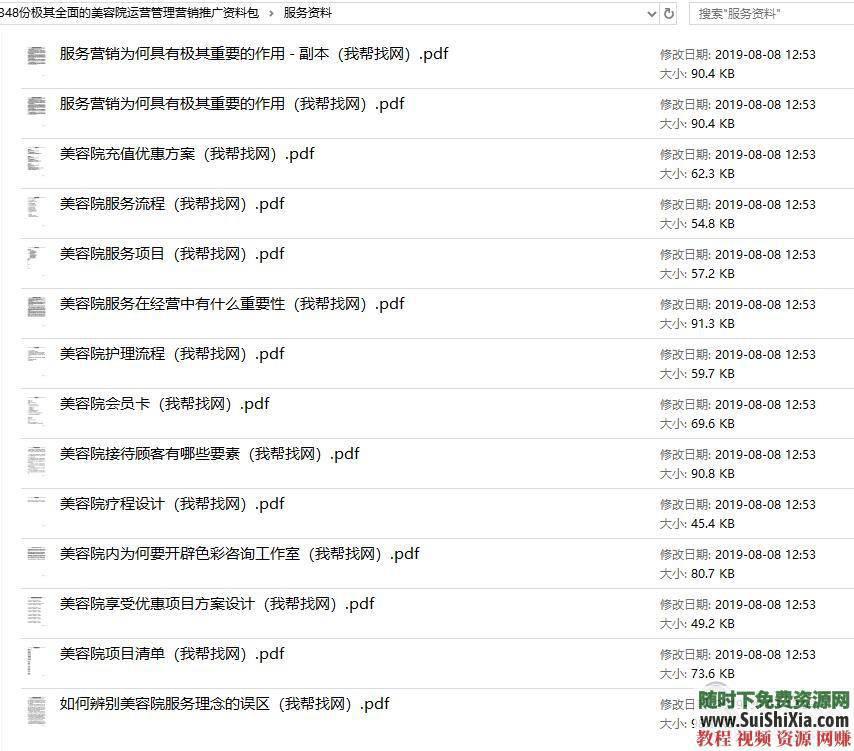 美容院运营管理极其全面的美容院运营管理营销推广资料348份  价值2万！348份极其全面的美容院运营管理营销推广资料包 营销 第4张