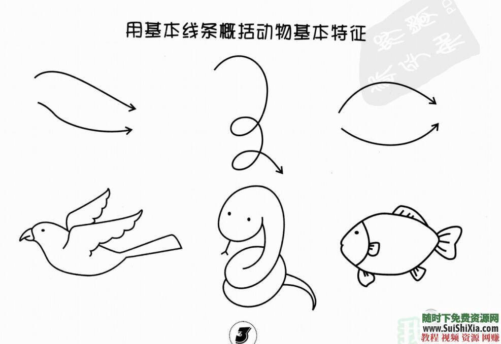 少儿简笔画绘画视频教程与62本画画PDF书籍  多个儿童简笔画绘画视频教程+62本儿童画画PDF书籍 电子书 第11张