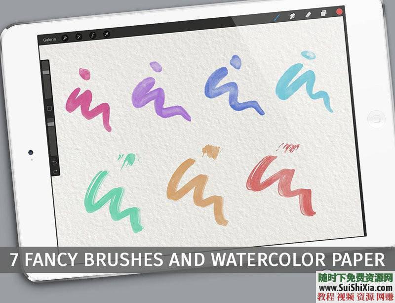 procreate笔刷带预览图 ipad 绘画素材之极品3000 4.5G  绘画素材之极品3000+procreate笔刷带预览图打包4.5G 第16张