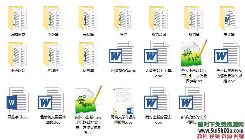新人出版 写作软件素材  网络小说技巧大纲神器视频音频教程 【某宝重金购买系列】网络小说写作软件素材技巧大纲神器视频音频教程新人出版 第7张