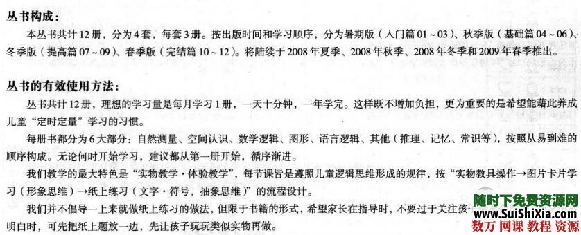 儿童思维训练教程 PDF书籍1-12册全 电子书 第1张