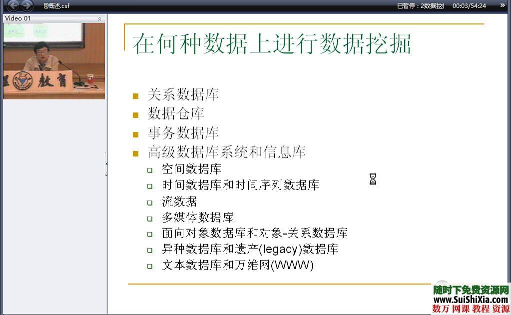 数据挖掘技术视频教程和算法资料下载 第1张