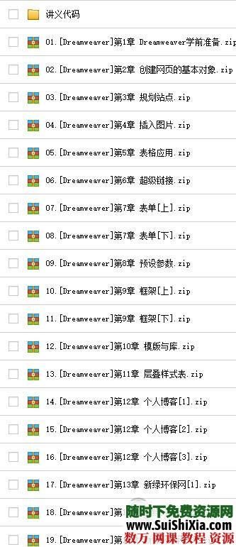 Dreamwaver从入门到精通视频教程 第2张