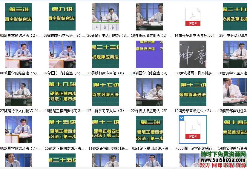 钱沛云硬笔书法讲座——教你写一手好字（全30集） 第3张