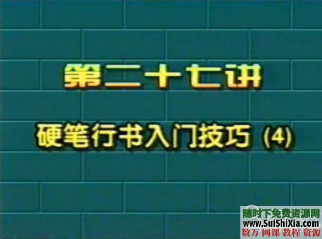 钱沛云硬笔书法讲座——教你写一手好字（全30集） 第5张