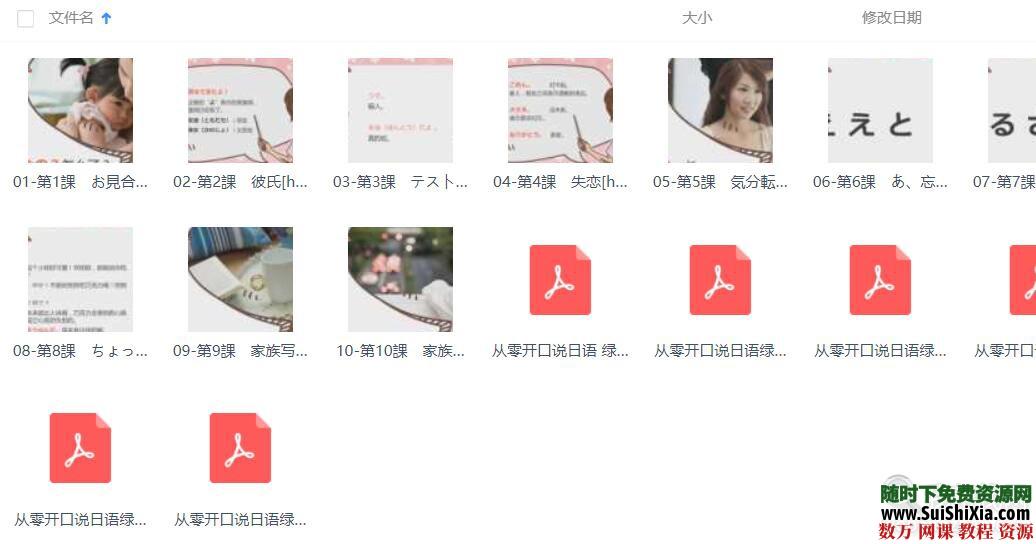 零基础说日语视频+PDF教程下载 第4张