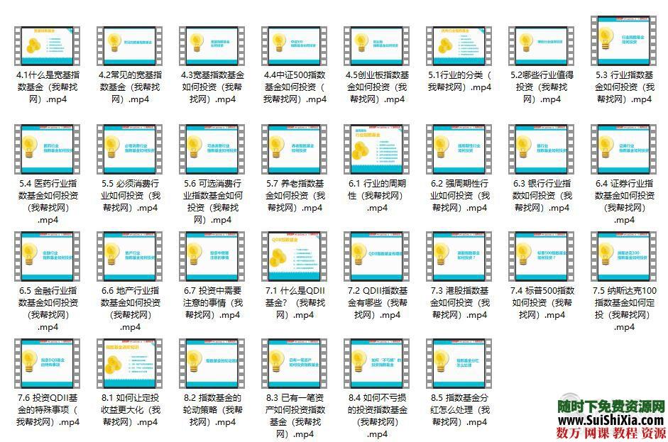 指数基金从入门到精通的各种视频书籍资源教程 第9张