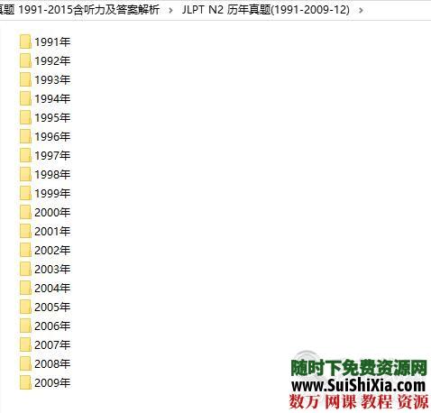 日本语能力测试(JLPT)二级N1+N2历年真题 1991-2015含听力及答案解析 第11张