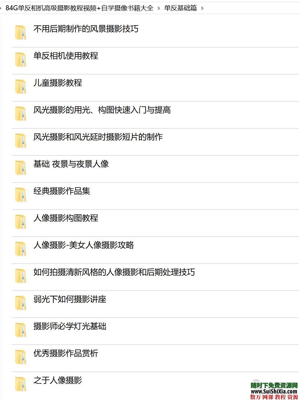 84G单反相机高级摄影教程视频+自学摄像书籍大全 电子书 第10张