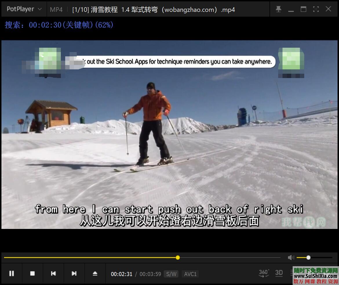 打包国内外最专业的自学单双板滑雪视频教程 第12张