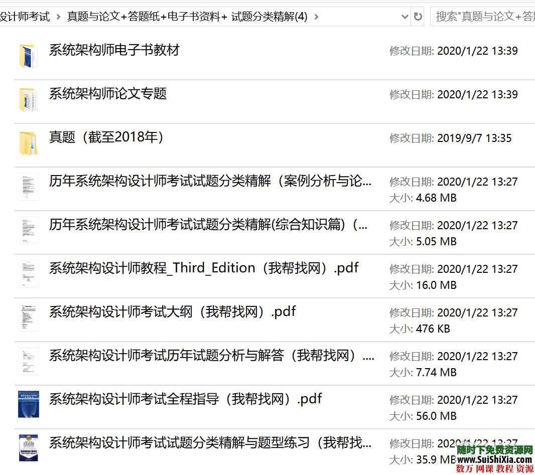 19.4G软考系统架构设计师视频考试历年真题答案解析和文本资料 第5张