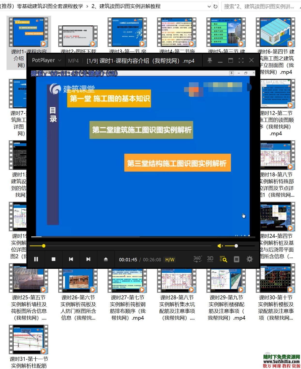 零基础建筑施工识图造价实战速成视频教程+案例图解资料包 第5张