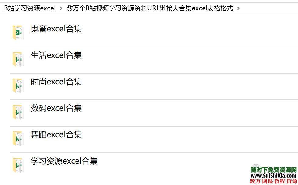 数万个B站视频学习资源资料URL链接大合集excel表格格式 英语学习 第2张