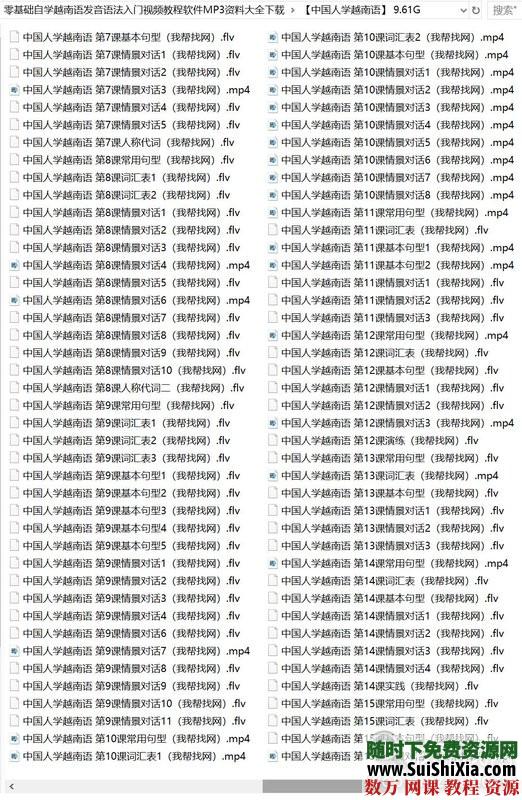 零基础自学越南语发音语法入门视频教程软件MP3资料大全下载 第10张
