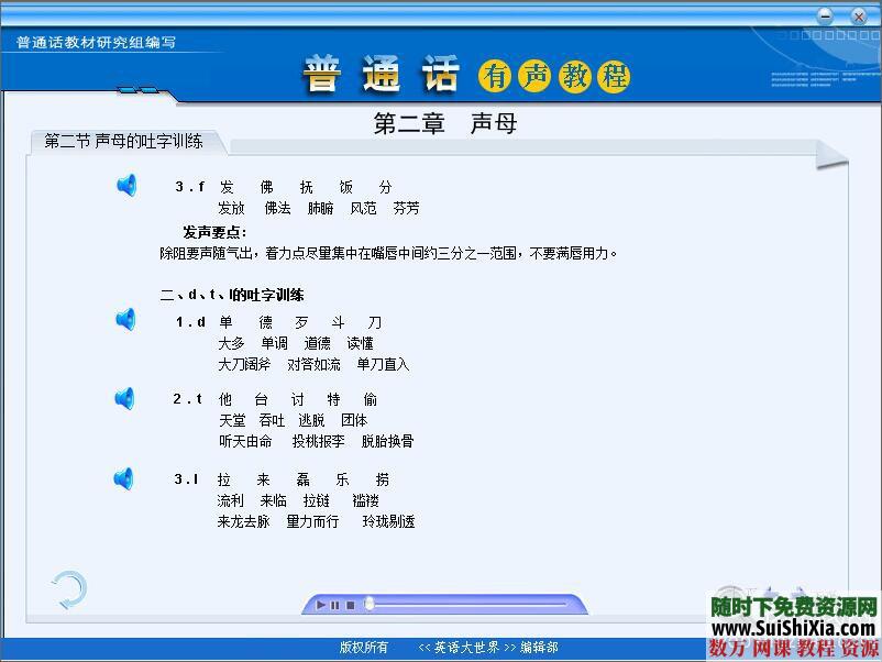 普通话视频教程大全，包含普通话模拟训练软件多套 第2张